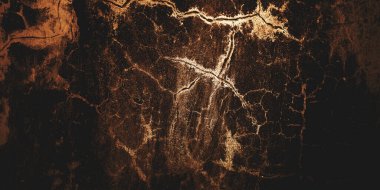 Arka plan için korkutucu bir doku. Beton korku, karanlık duvar korkunç, karanlık grunge dehşet