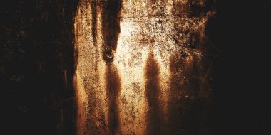 Arka plan için korkutucu bir doku. Beton korku, karanlık duvar korkunç, karanlık grunge dehşet