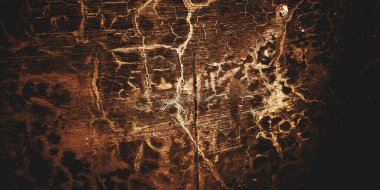 Arka plan için korkutucu bir doku. Beton korku, karanlık duvar korkunç, karanlık grunge dehşet