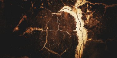 Arka plan için korkutucu bir doku. Beton korku, karanlık duvar korkunç, karanlık grunge dehşet