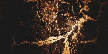 Arka plan için korkutucu bir doku. Beton korku, karanlık duvar korkunç, karanlık grunge dehşet