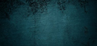 Mavi duvar dokusu. Soyut arkaplan. Arka plan için koyu çimento dokusu. Korkunç beton