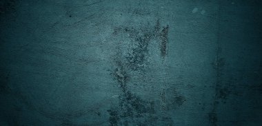 Mavi duvar dokusu. Soyut arkaplan. Arka plan için koyu çimento dokusu. Korkunç beton