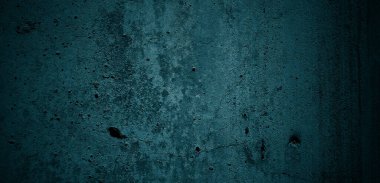 Mavi duvar dokusu. Soyut arkaplan. Arka plan için koyu çimento dokusu. Korkunç beton