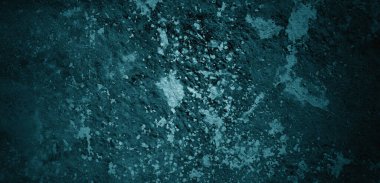Mavi duvar dokusu. Soyut arkaplan. Arka plan için koyu çimento dokusu. Korkunç beton