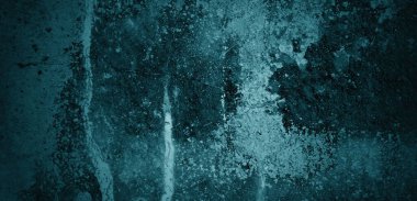 Mavi duvar dokusu. Soyut arkaplan. Arka plan için koyu çimento dokusu. Korkunç beton