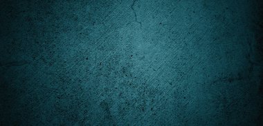 Mavi duvar dokusu. Soyut arkaplan. Arka plan için koyu çimento dokusu. Korkunç beton