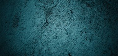 Mavi duvar dokusu. Soyut arkaplan. Arka plan için koyu çimento dokusu. Korkunç beton