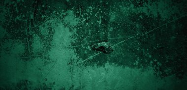 Yeşil duvar dokusu. Soyut arkaplan. Arka plan için koyu çimento dokusu. Korkunç beton