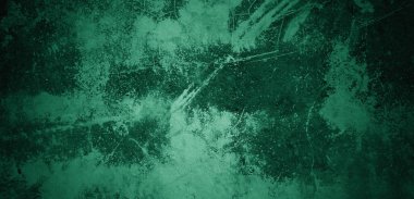 Yeşil duvar dokusu. Soyut arkaplan. Arka plan için koyu çimento dokusu. Korkunç beton