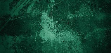 Yeşil duvar dokusu. Soyut arkaplan. Arka plan için koyu çimento dokusu. Korkunç beton