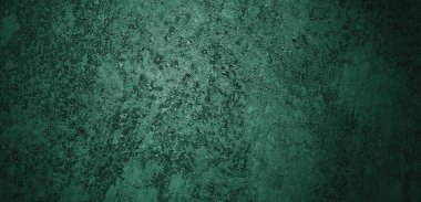 Yeşil duvar dokusu. Soyut arkaplan. Arka plan için koyu çimento dokusu. Korkunç beton