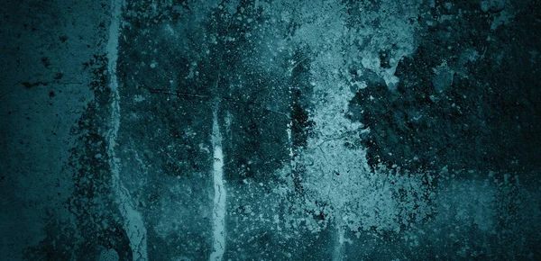 Mavi duvar dokusu. Soyut arkaplan. Arka plan için koyu çimento dokusu. Korkunç beton