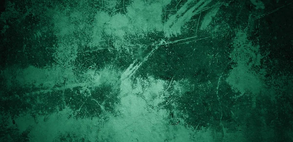 Yeşil duvar dokusu. Soyut arkaplan. Arka plan için koyu çimento dokusu. Korkunç beton