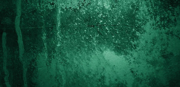 Yeşil duvar dokusu. Soyut arkaplan. Arka plan için koyu çimento dokusu. Korkunç beton