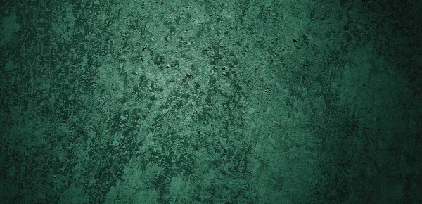 Yeşil duvar dokusu. Soyut arkaplan. Arka plan için koyu çimento dokusu. Korkunç beton