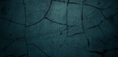 Mavi duvar dokusu. Soyut arkaplan. Arka plan için koyu çimento dokusu. Korkunç beton
