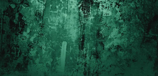 Yeşil duvar dokusu. Soyut arkaplan. Arka plan için koyu çimento dokusu. Korkunç beton
