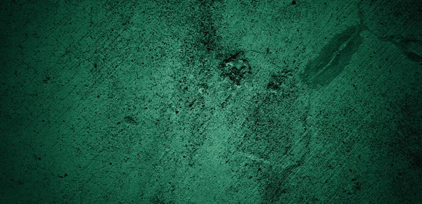 Yeşil duvar dokusu. Soyut arkaplan. Arka plan için koyu çimento dokusu. Korkunç beton