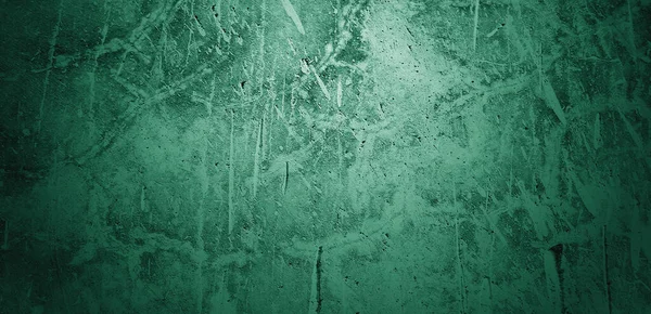 Yeşil duvar dokusu. Soyut arkaplan. Arka plan için koyu çimento dokusu. Korkunç beton