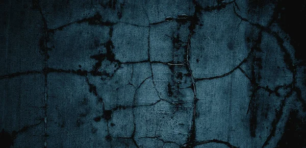 Mavi duvar dokusu. Soyut arkaplan. Arka plan için koyu çimento dokusu. Korkunç beton