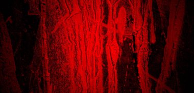 Kırmızı grunge dokusu. Soyut korkunç beton, arka plan için korku çimentosu.