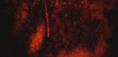 Kırmızı grunge dokusu. Soyut korkunç beton, arka plan için korku çimentosu.