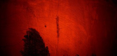 Kırmızı grunge dokusu. Soyut korkunç beton, arka plan için korku çimentosu.