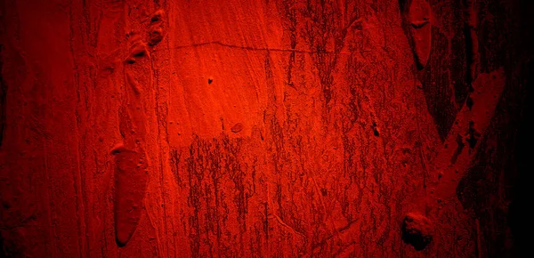 红色的磨擦纹理 可怕的混凝土 恐怖的背景水泥 — 图库照片