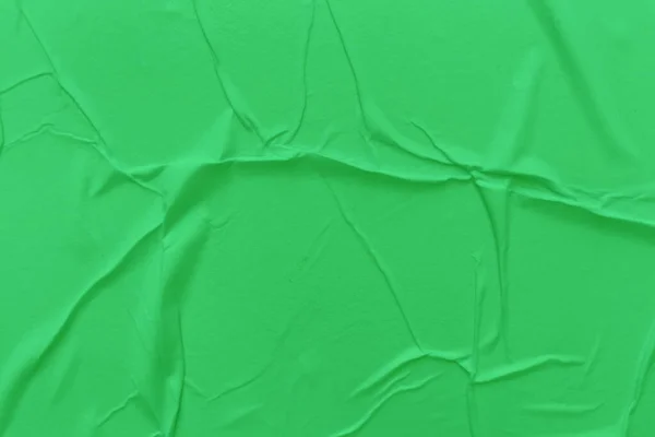 Prázdný Zelený Papír Zmačkaná Textura Pozadí Zmačkaný Papír Textury Pozadí — Stock fotografie