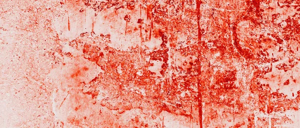 Blut Auf Weißem Wandhintergrund Blutbefleckte Schmutzige Wand Hintergrund Horror Hintergrund — Stockfoto