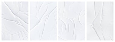 Buruşuk kağıt şablonlar. Poster ve metin için ıslak boş kağıt