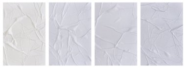 Buruşuk kağıt şablonlar. Poster ve metin için ıslak boş kağıt