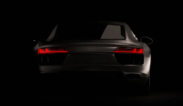 Almaty Kazajstán Jan 2022 Nuevo Audi V10 Super Coche Lujo —  Fotos de Stock