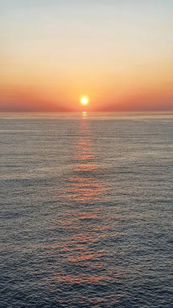 Cabo de Sao Vicente 'de gün batımı, Sagres, Portekiz