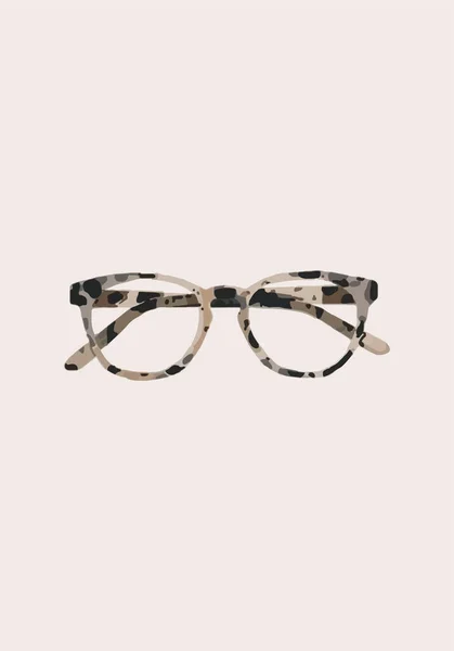Tigerrimmade Glasögon Vektorillustration — Stock vektor