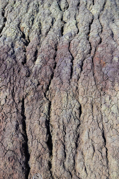 Текстура сухого грунта разного цвета, треснувшего от засухи