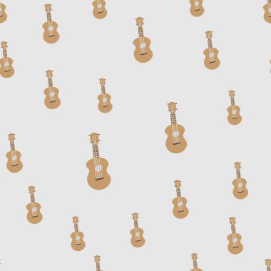 Vektör seamless modeli klasik akustik gitar.