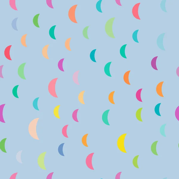 Illustration Vectorielle Sans Couture Avec Lunes Étoiles — Image vectorielle