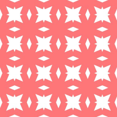 Soyut çiçekler geometrik, dikişsiz desen. Kırmızı papatya çayı.