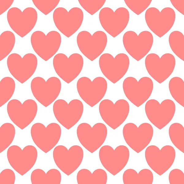 Coeur Sans Couture Motif Vectoriel Fond — Image vectorielle