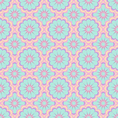 Duvar kağıdı arkaplanını sarmak için geometrik dikişsiz vektör çizelgesi