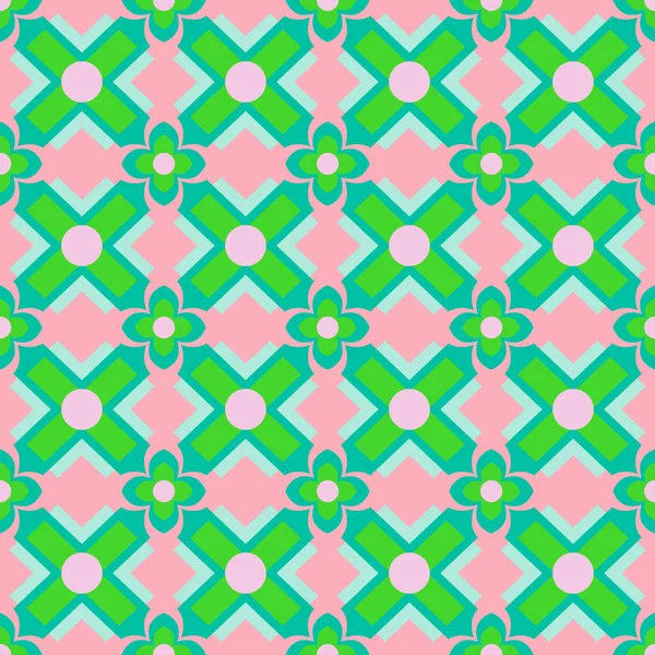 Vektor Nahtloses Muster Design Für Hintergrund Batik Stoff Tapete Verpackung — Stockvektor