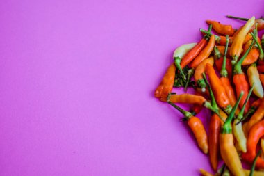 Renkli biber yayılıyor, boş arkaplan