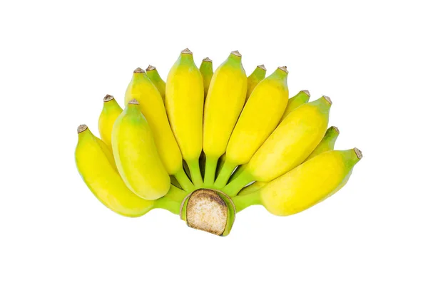 Isolado Banana Fundo Branco Caminho Recorte — Fotografia de Stock