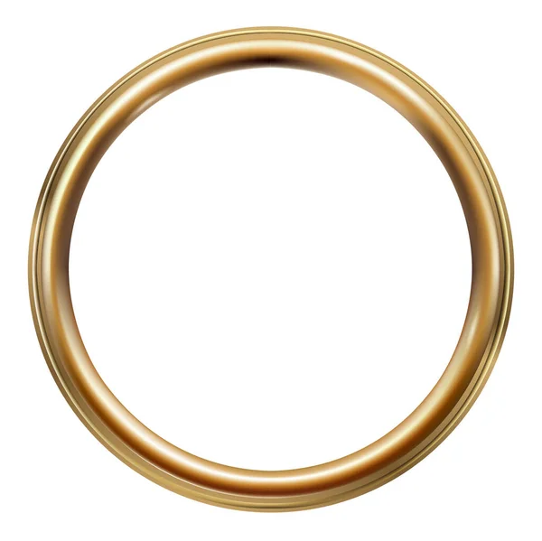 Ronda clásica de oro marco de la vendimia oval — Archivo Imágenes Vectoriales