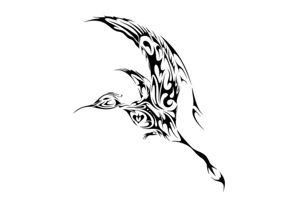 Κολιμπρί Γρήγορα Φτερά Πτερύγια Πτερύγιο — Διανυσματικό Αρχείο