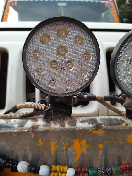 Detail Van Een Elektrische Ledlamp — Stockfoto