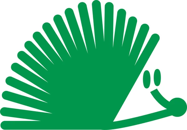 Web.Kirpinin vektör çizimi. Ekoloji teması. Logo. Simge.