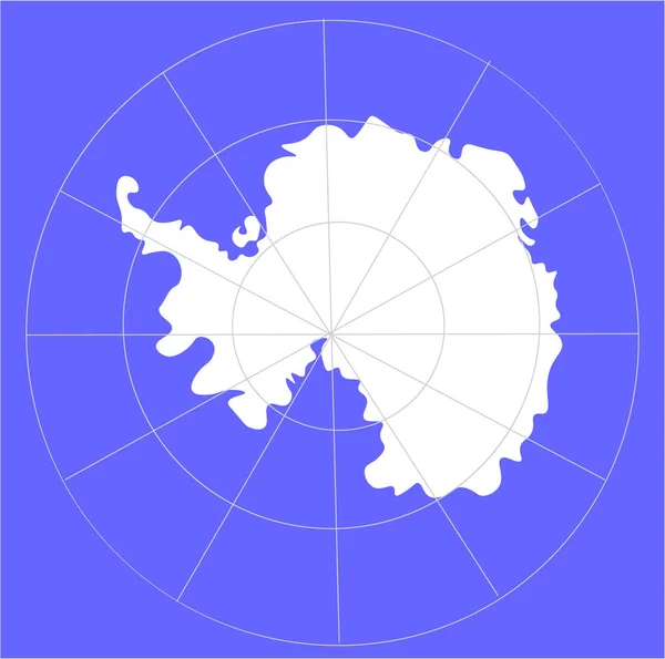 Web Vector Illustration Antarctica Map — Stock Vector